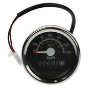 PATKAW Motorcycle Tachometer Motorcycle Instrument Mechanical Kilometer Mile Speedometer Tachometer